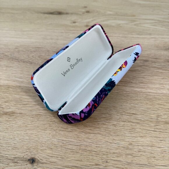 Vera Bradley Hard Clam Shell Eyeglass Sunglass Case Multicolor Floral Pretty EUC - Picture 5 of 12